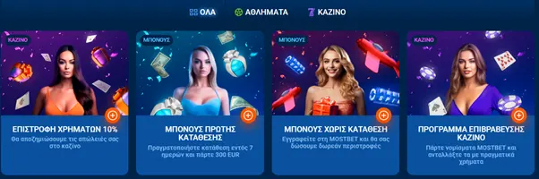 Τα καλύτερα μπόνους από την MostBet